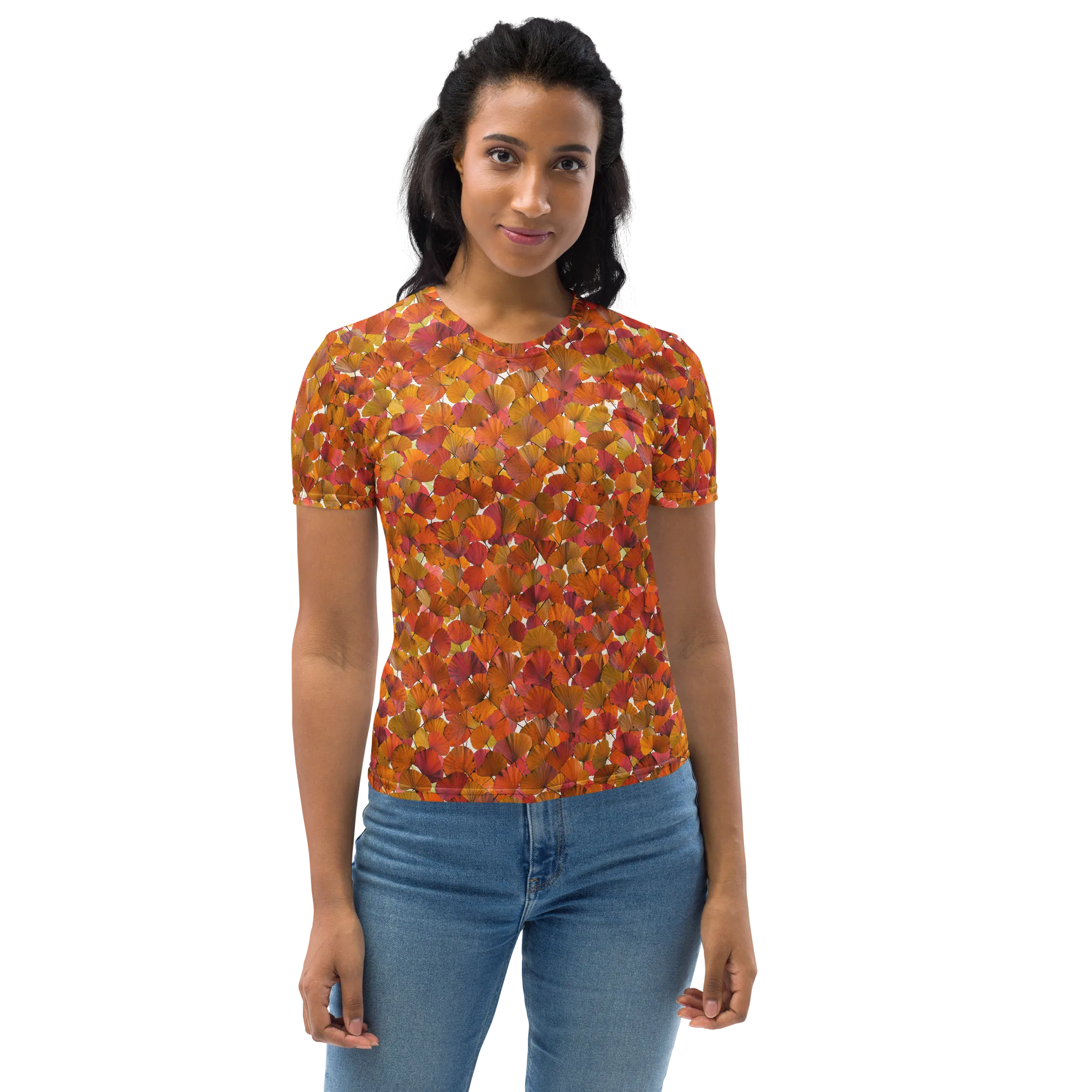 Autumn Fanfall on Women's Crew Neck T-Shirt — Front