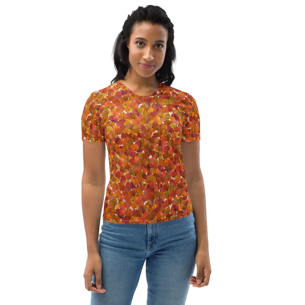 Autumn Fanfall on Women's Crew Neck T-Shirt — Front