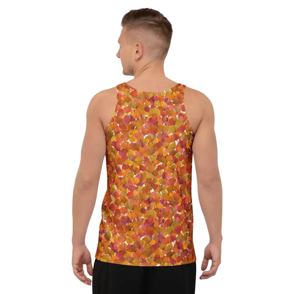 Autumn Fanfall on Men's Tank Top — Back
