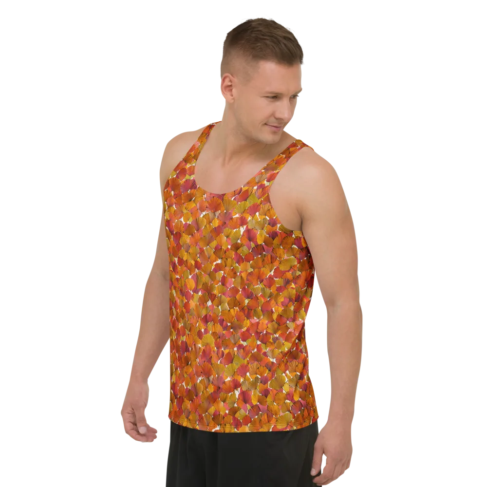 Autumn Fanfall on Men's Tank Top — Left Front