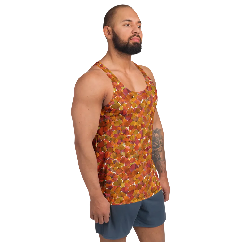 Autumn Fanfall on Men's Tank Top — Right Front