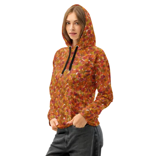 Autumn Fanfall on a Cotton Hoodie