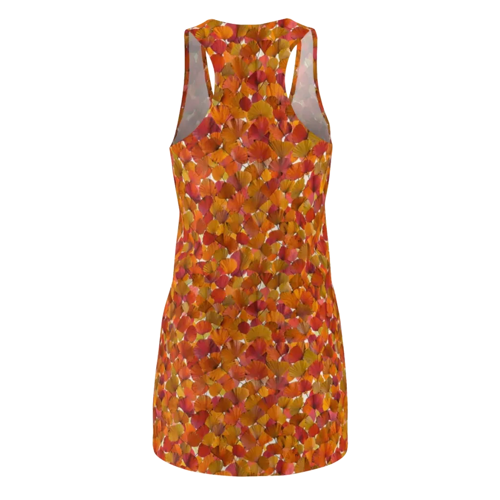Autumn Fanfall on Racerback Dress — Back