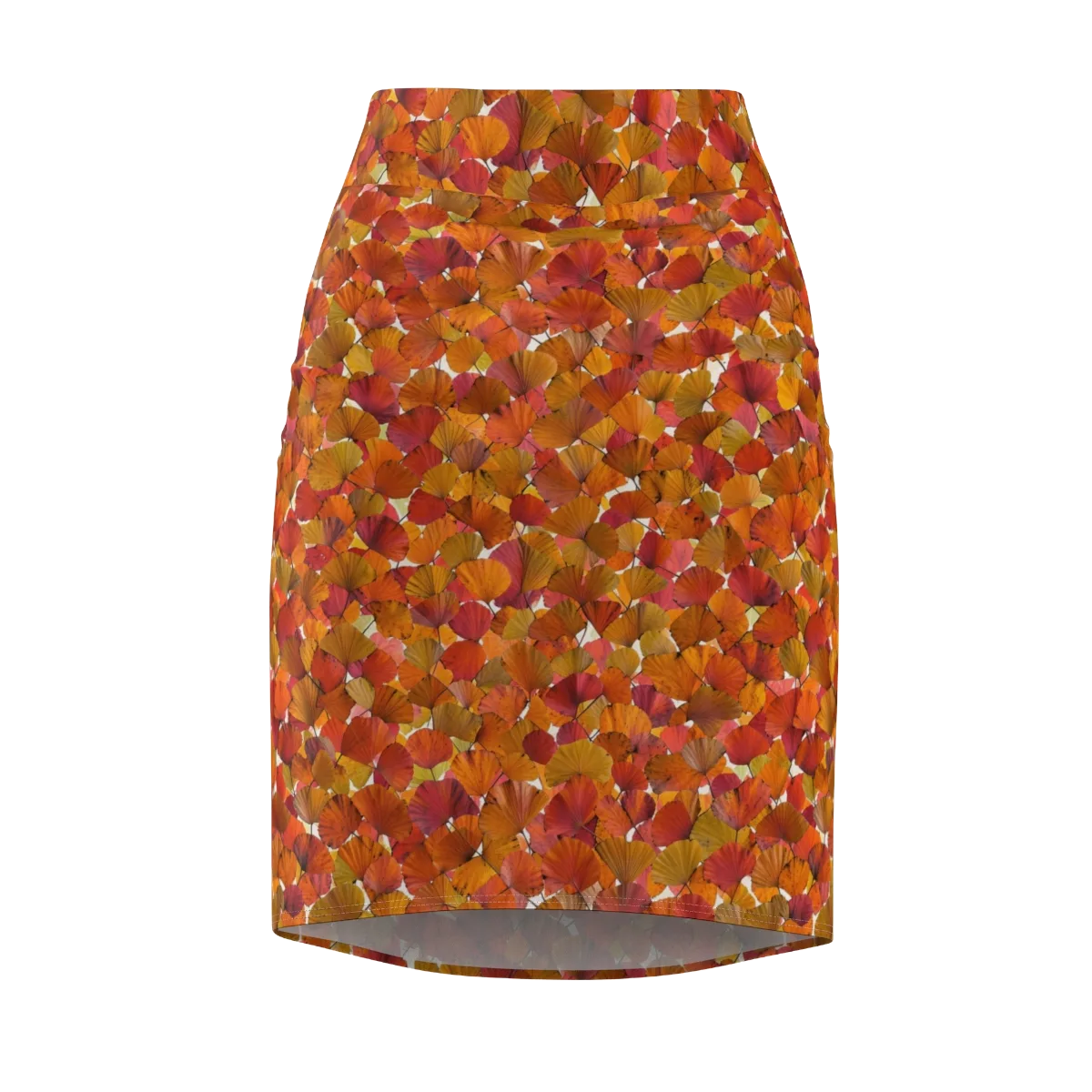 Autumn Fanfall on Pencil Skirt — Front