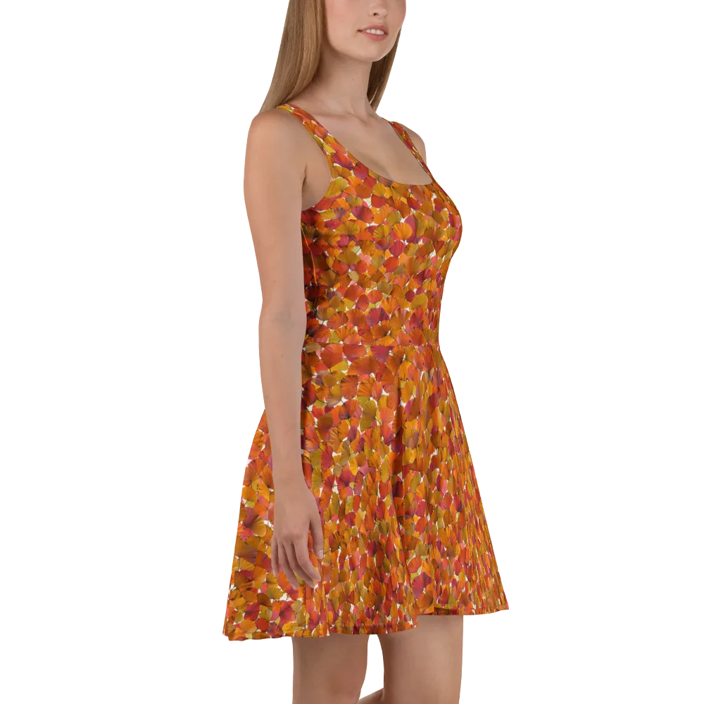 Autumn Fanfall on Skater Dress — Right