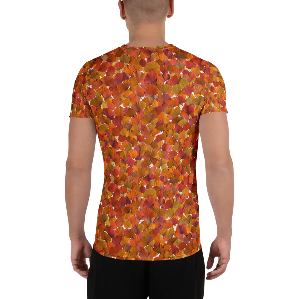 Autumn Fanfall on Men's Athletic T-Shirt — Back