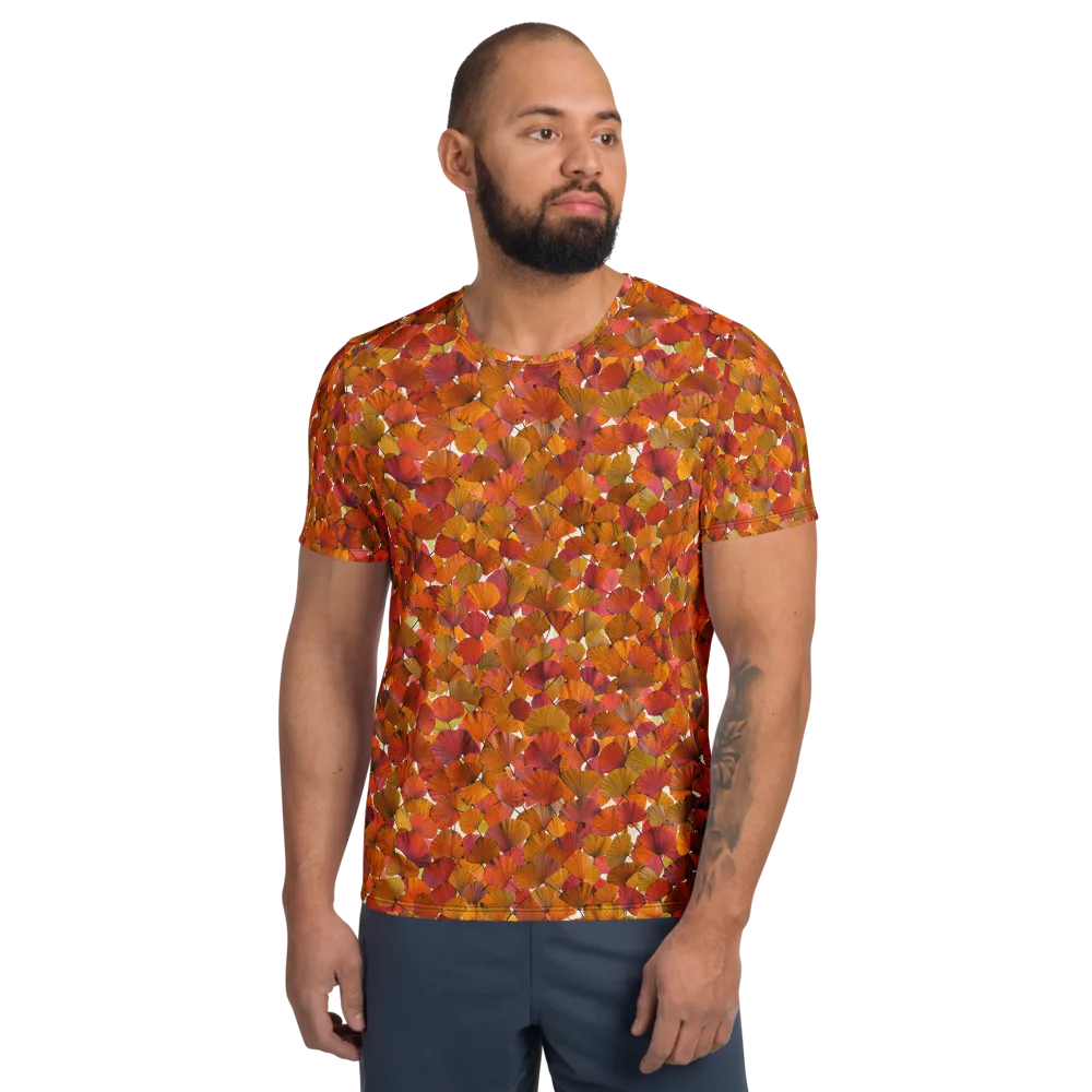 Autumn Fanfall on Men's Athletic T-Shirt — Front