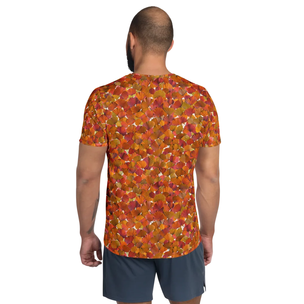 Autumn Fanfall on Men's Athletic T-Shirt — Back