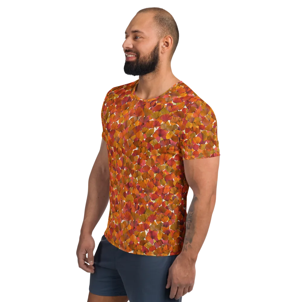 Autumn Fanfall on Men's Athletic T-Shirt — Left