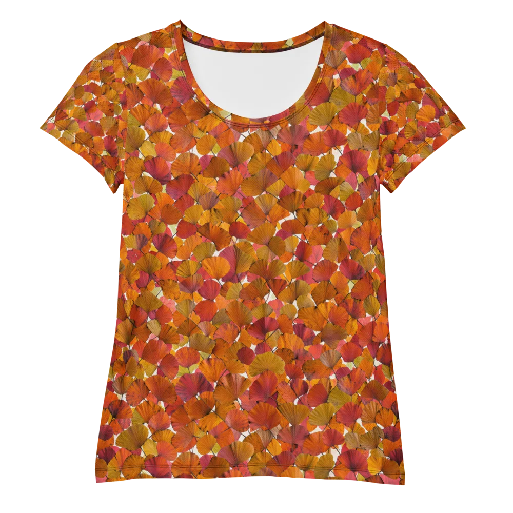 Autumn Fanfall on Women's Athletic T-Shirt — Front