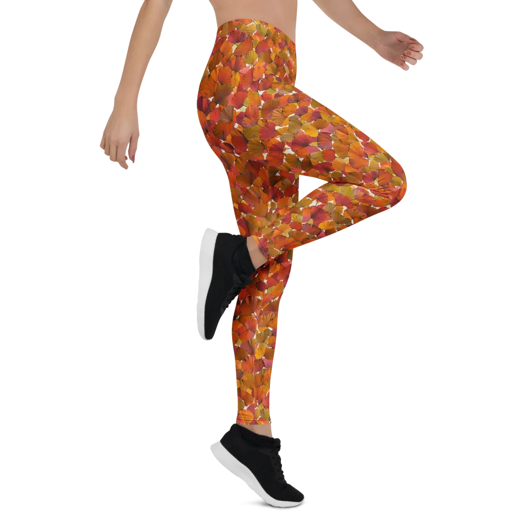 Autumn Fanfall on Leggings — Right