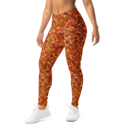 Autumn Fanfall on a Leggings