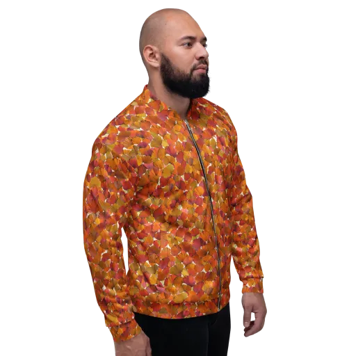 Autumn Fanfall on a Bomber Jacket