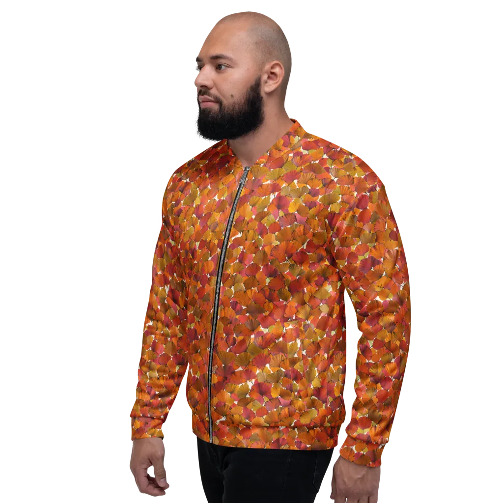 Autumn Fanfall on Bomber Jacket — Left