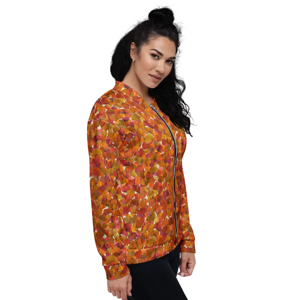 Autumn Fanfall on Bomber Jacket — Right