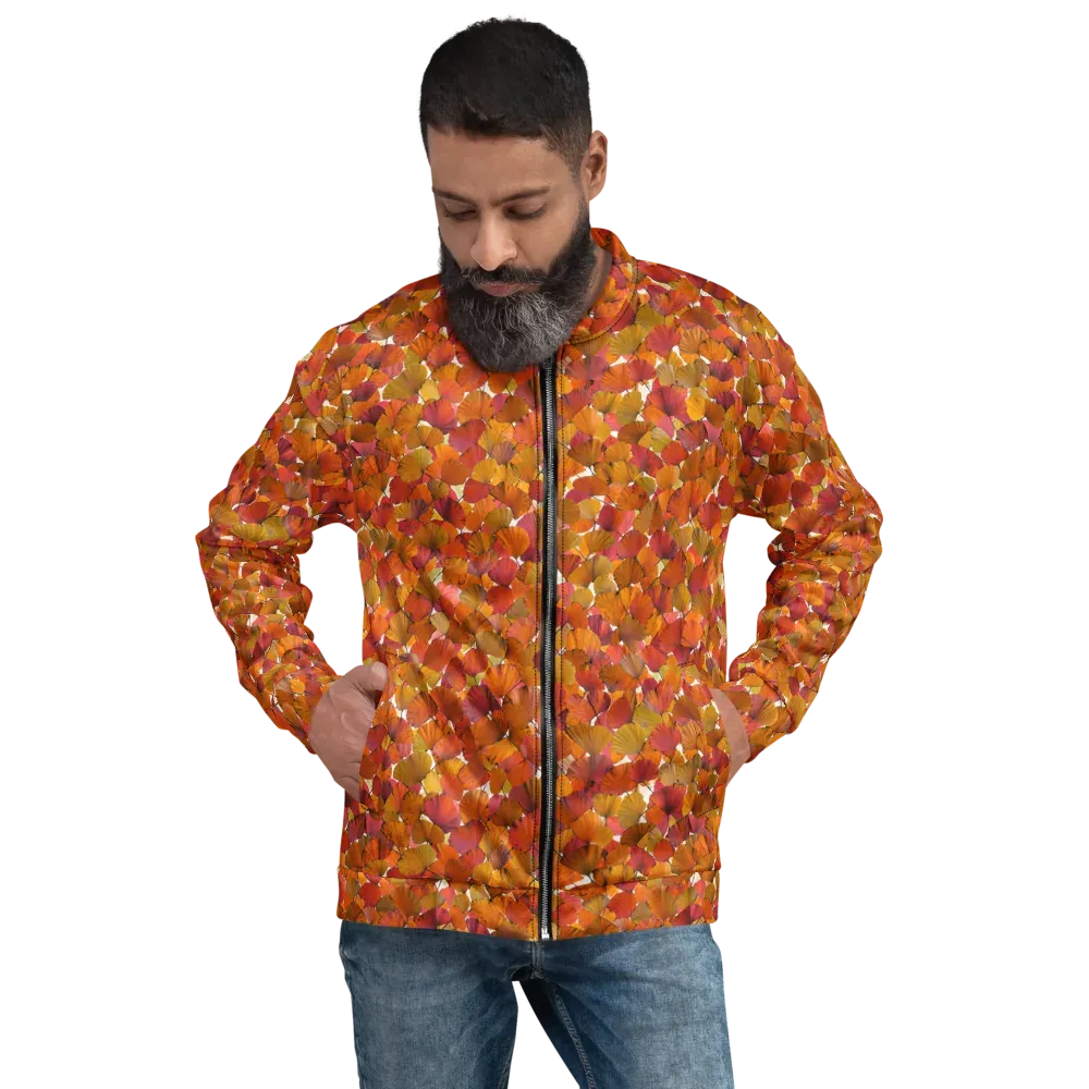 Autumn Fanfall on Bomber Jacket — Front