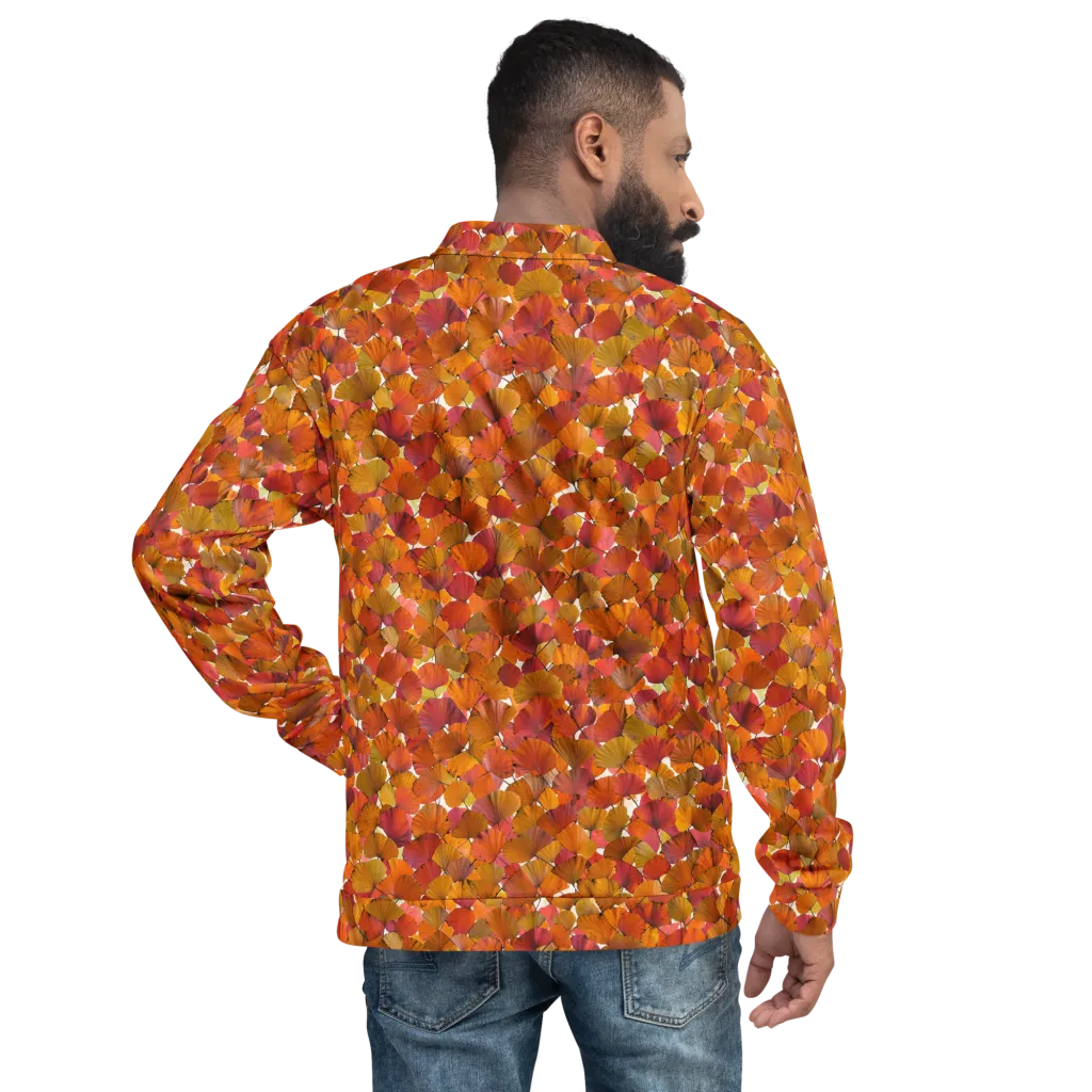 Autumn Fanfall on Bomber Jacket — Back