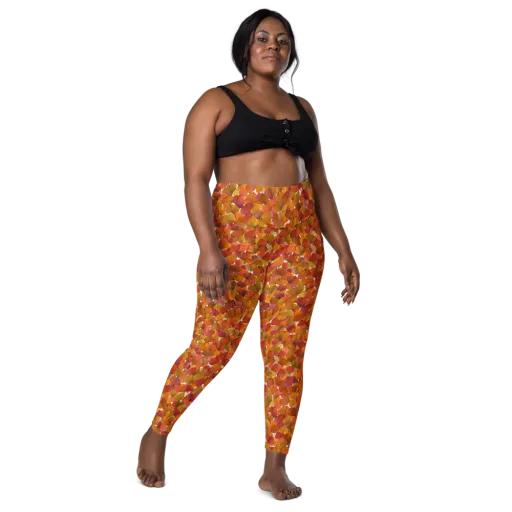 Autumn Fanfall on a Leggings with Pockets
