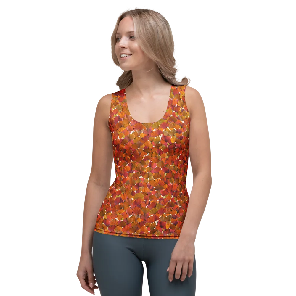Autumn Fanfall on Women's Tank Top — Front