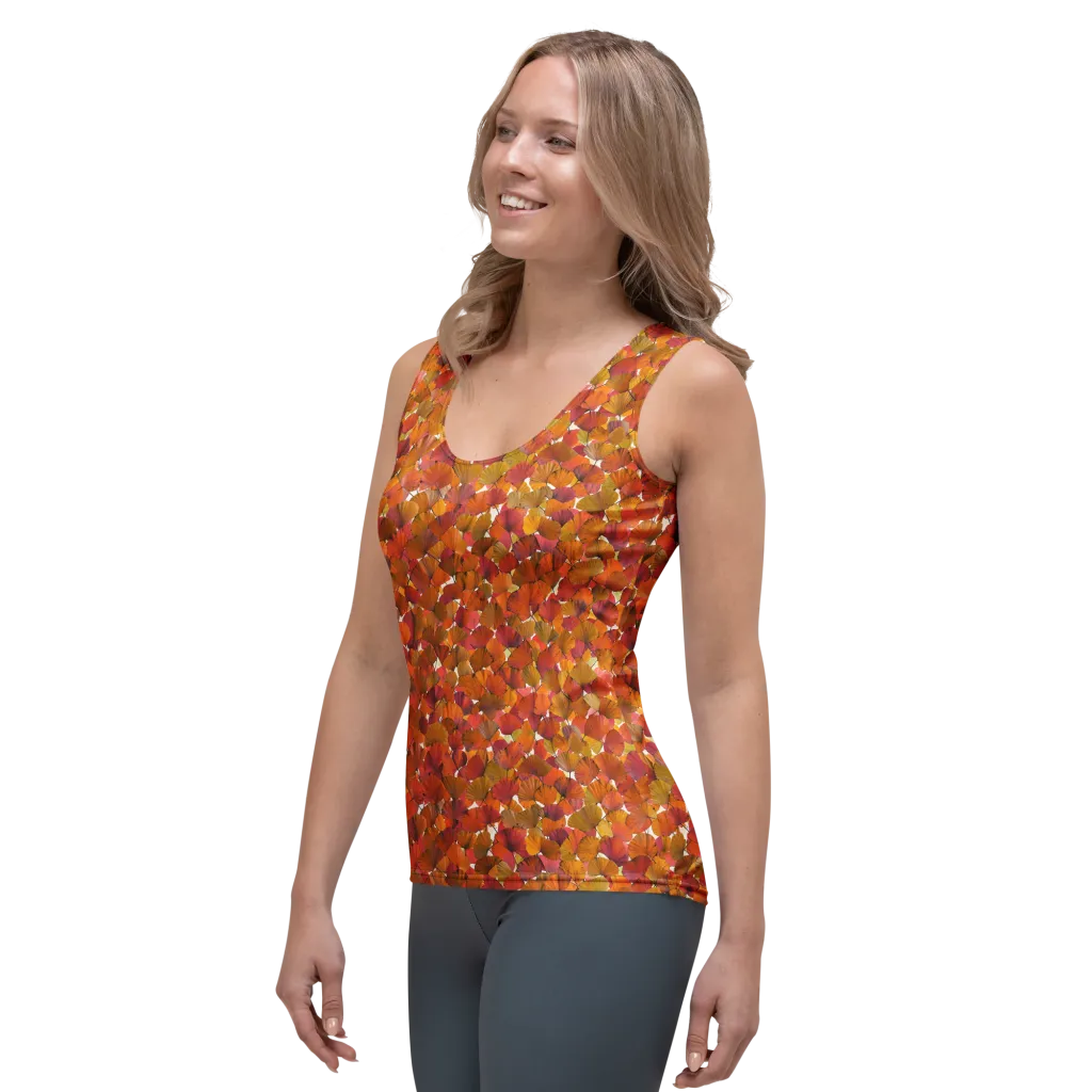 Autumn Fanfall on Women's Tank Top — Left Front