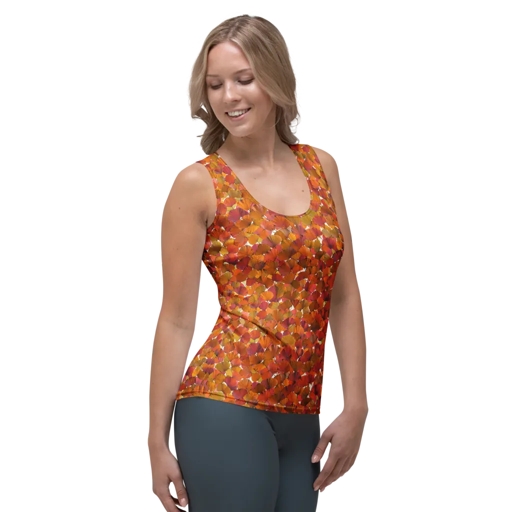 Autumn Fanfall on Women's Tank Top — Right Front