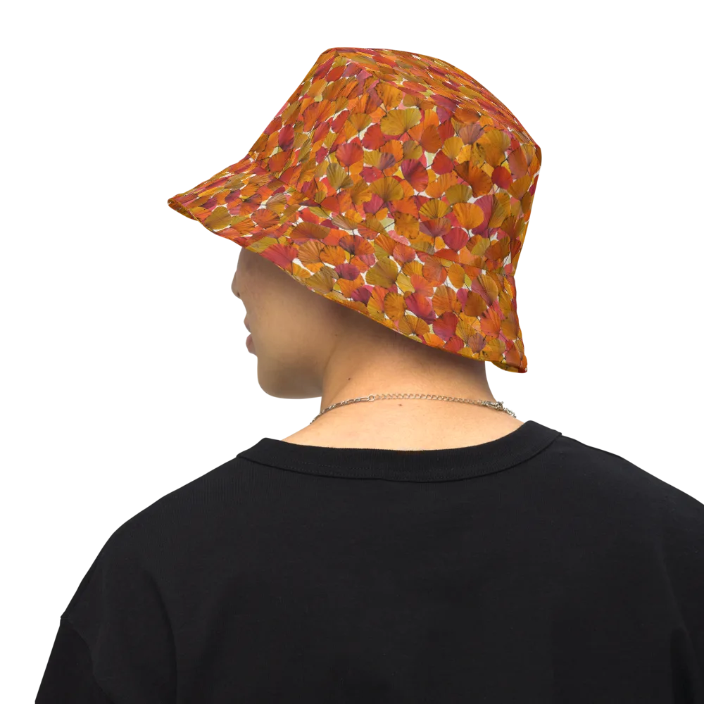 Autumn Fanfall on Reversible Bucket Hat — Back Inside