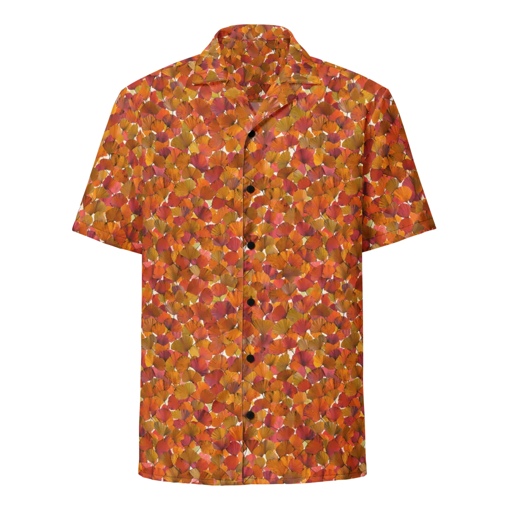 Autumn Fanfall on Button Shirt — Front