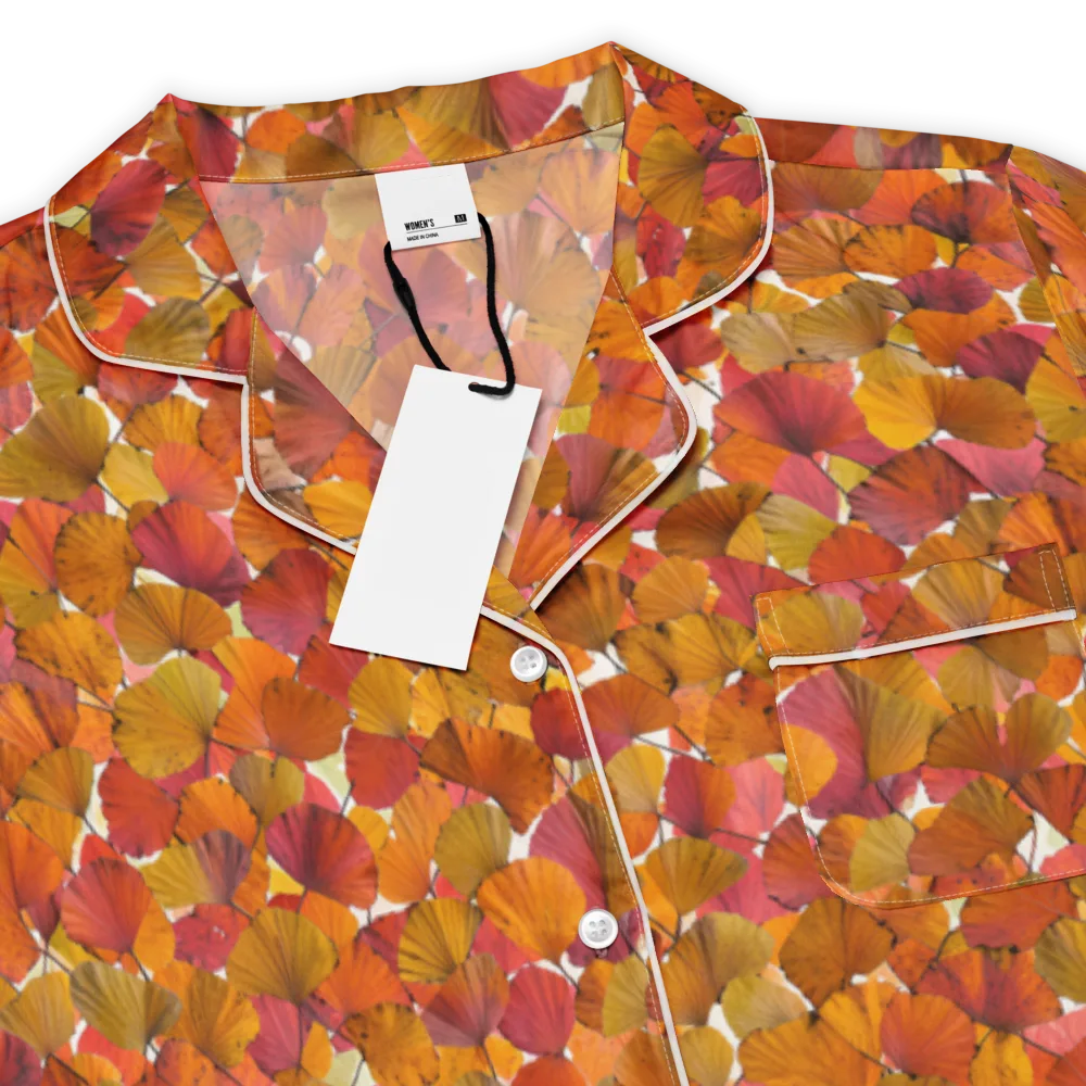 Autumn Fanfall on Women's Short Sleeve Pajama Top — Product details