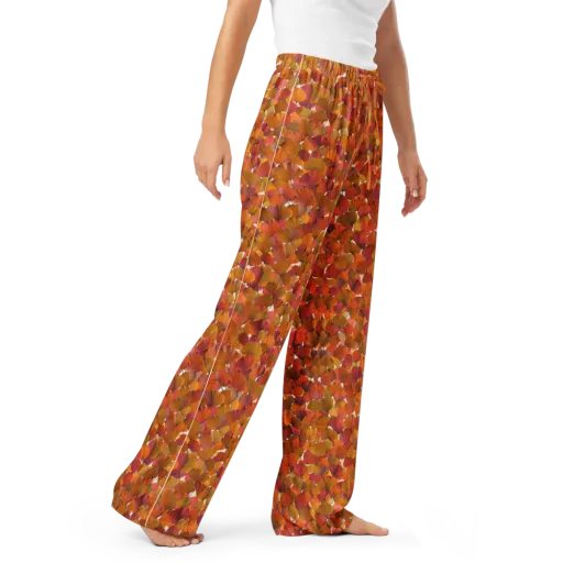 Autumn Fanfall on a Women's Pajama Pants