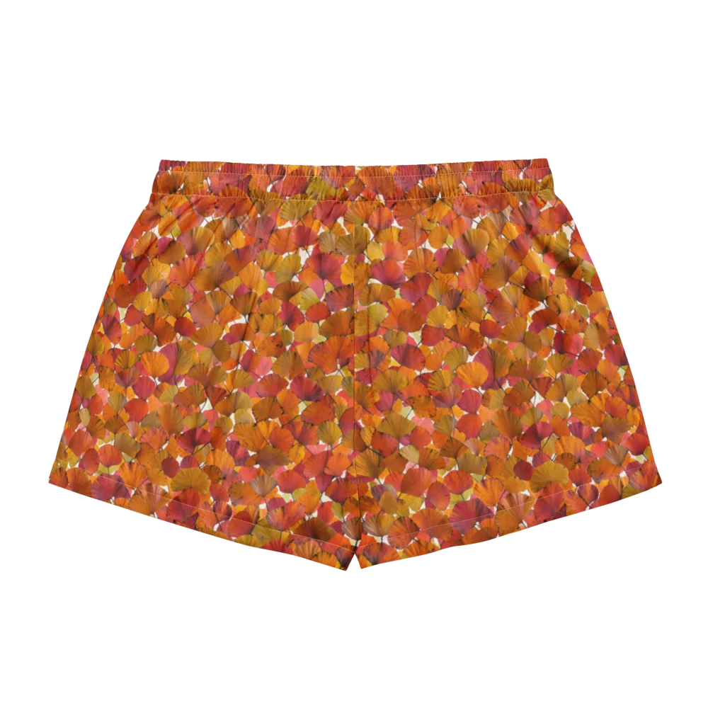 Autumn Fanfall on Women's Pajama Shorts — Back