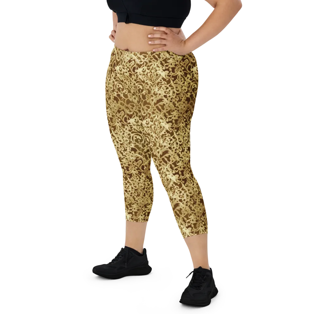Gilded Baroque on Capri Leggings — Front