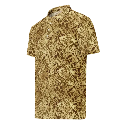 Gilded Baroque on a Men's Slim Fit Polo Shirt
