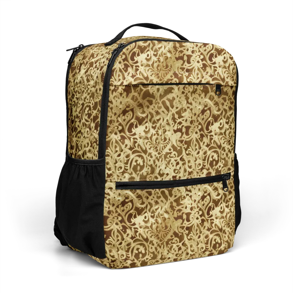 Gilded Baroque on Utility Backpack — Right Front