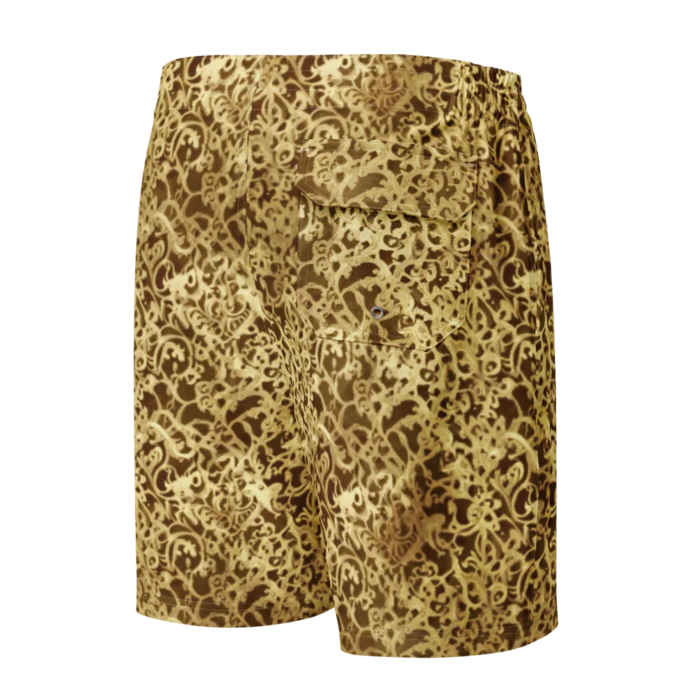 Gilded Baroque on Men's Board Shorts — Back
