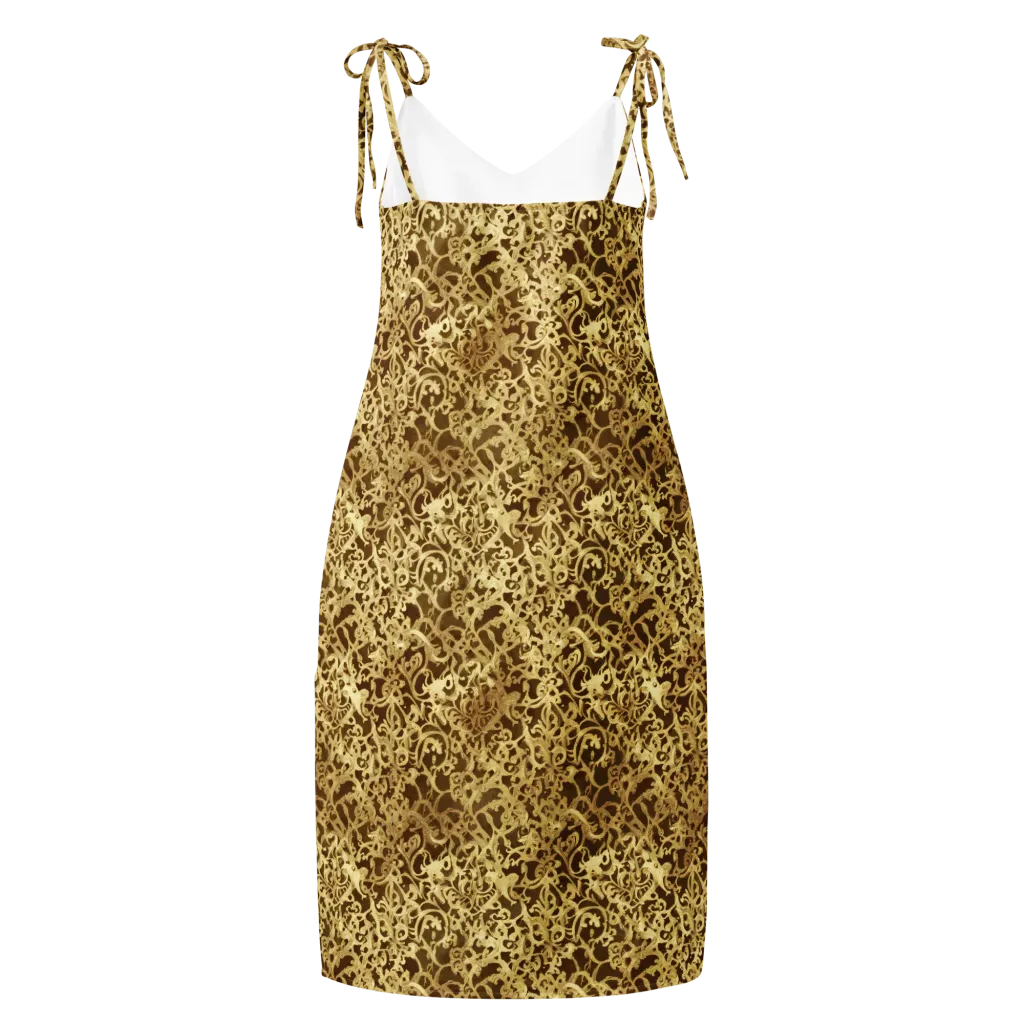 Gilded Baroque on Slip Dress — Back