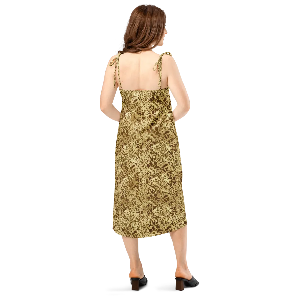 Gilded Baroque on Slip Dress — Back