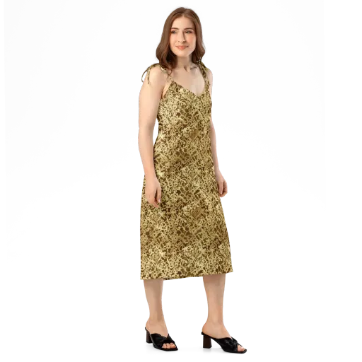 Gilded Baroque on a Slip Dress