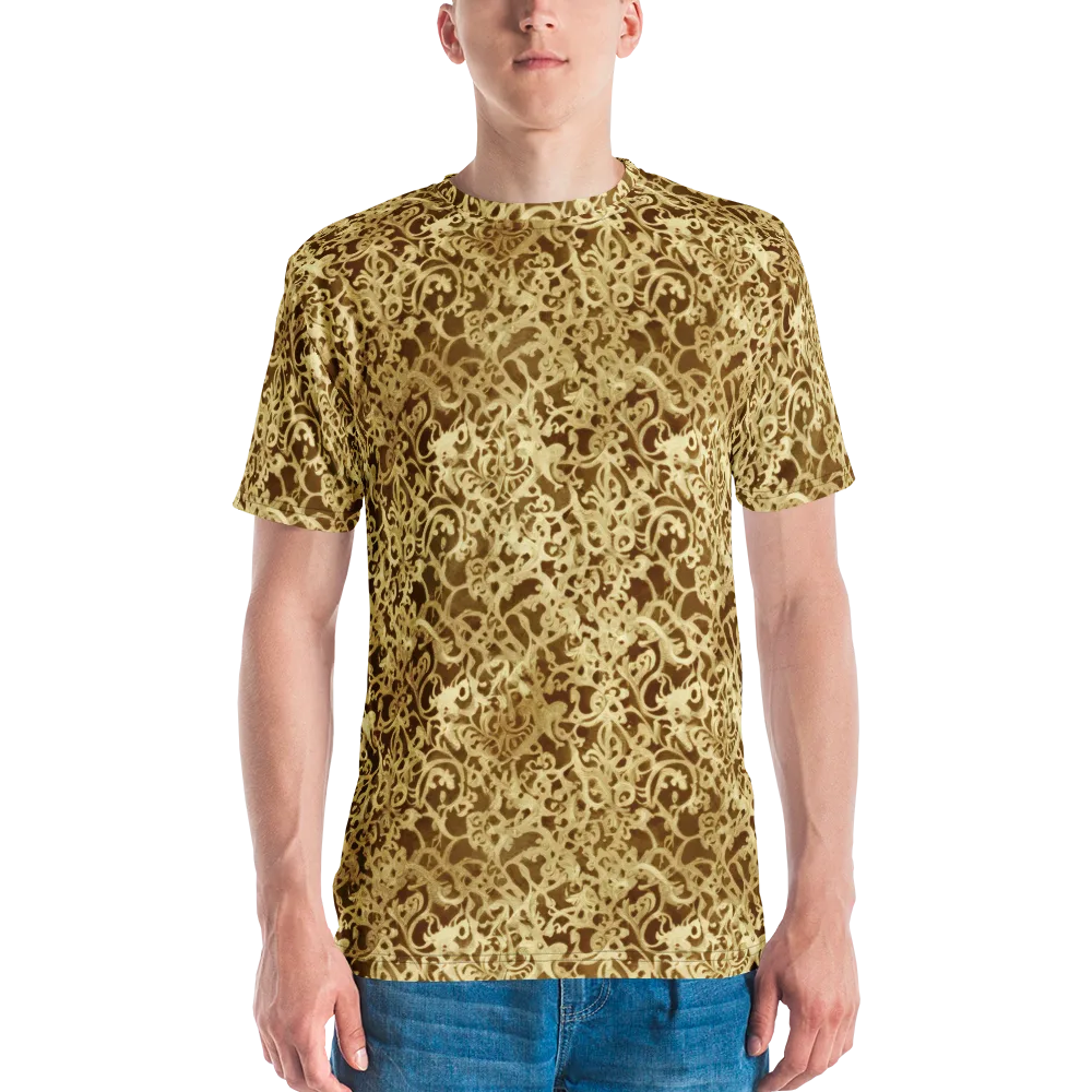 Gilded Baroque on Men's Crew Neck T-Shirt — Front