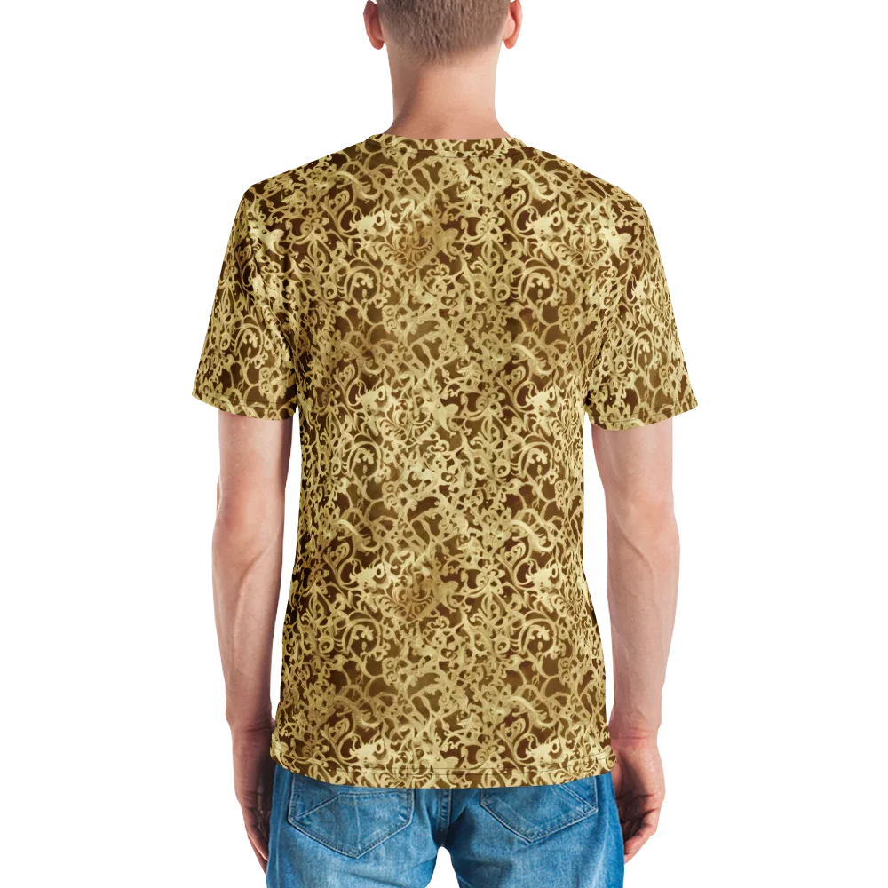 Gilded Baroque on Men's Crew Neck T-Shirt — Back