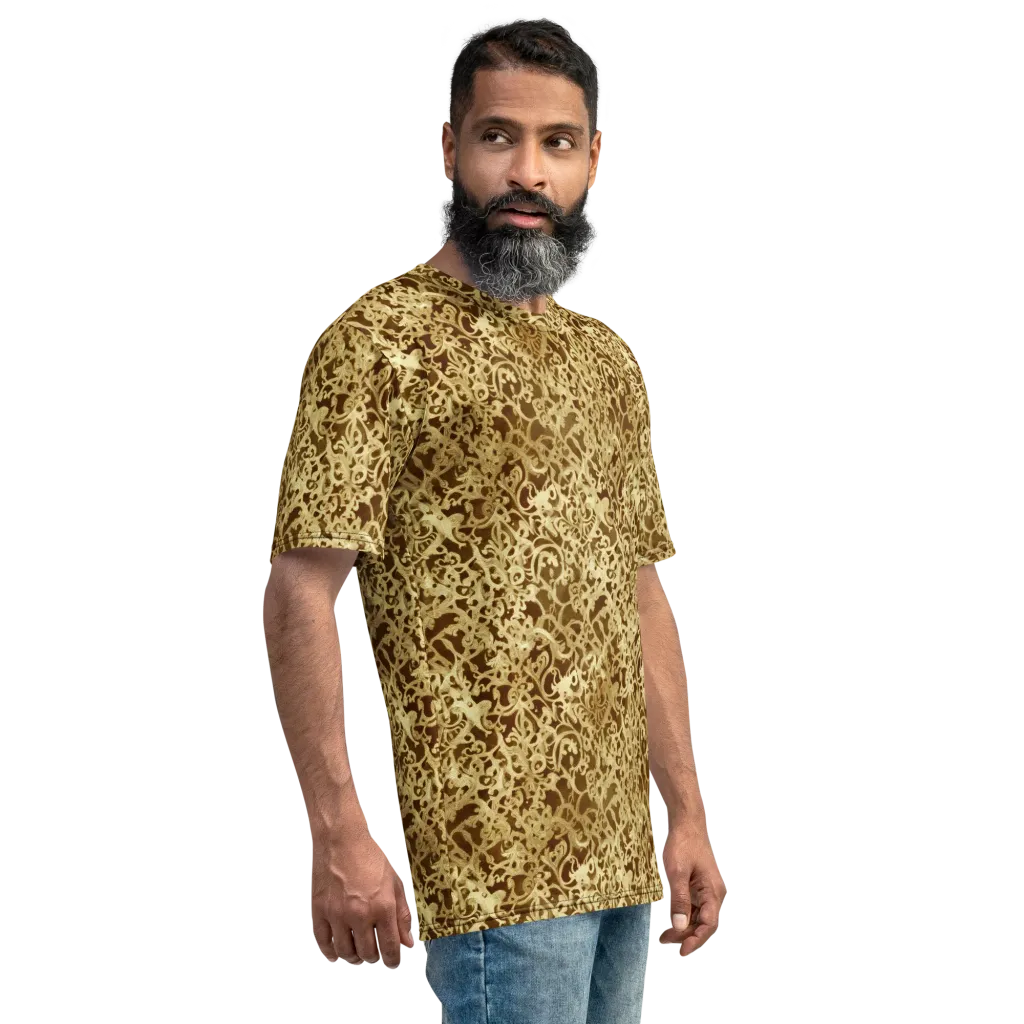 Gilded Baroque on Men's Crew Neck T-Shirt — Right