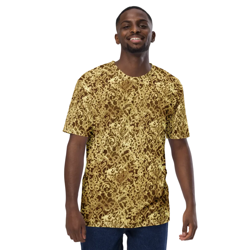 Gilded Baroque on Men's Crew Neck T-Shirt — Front