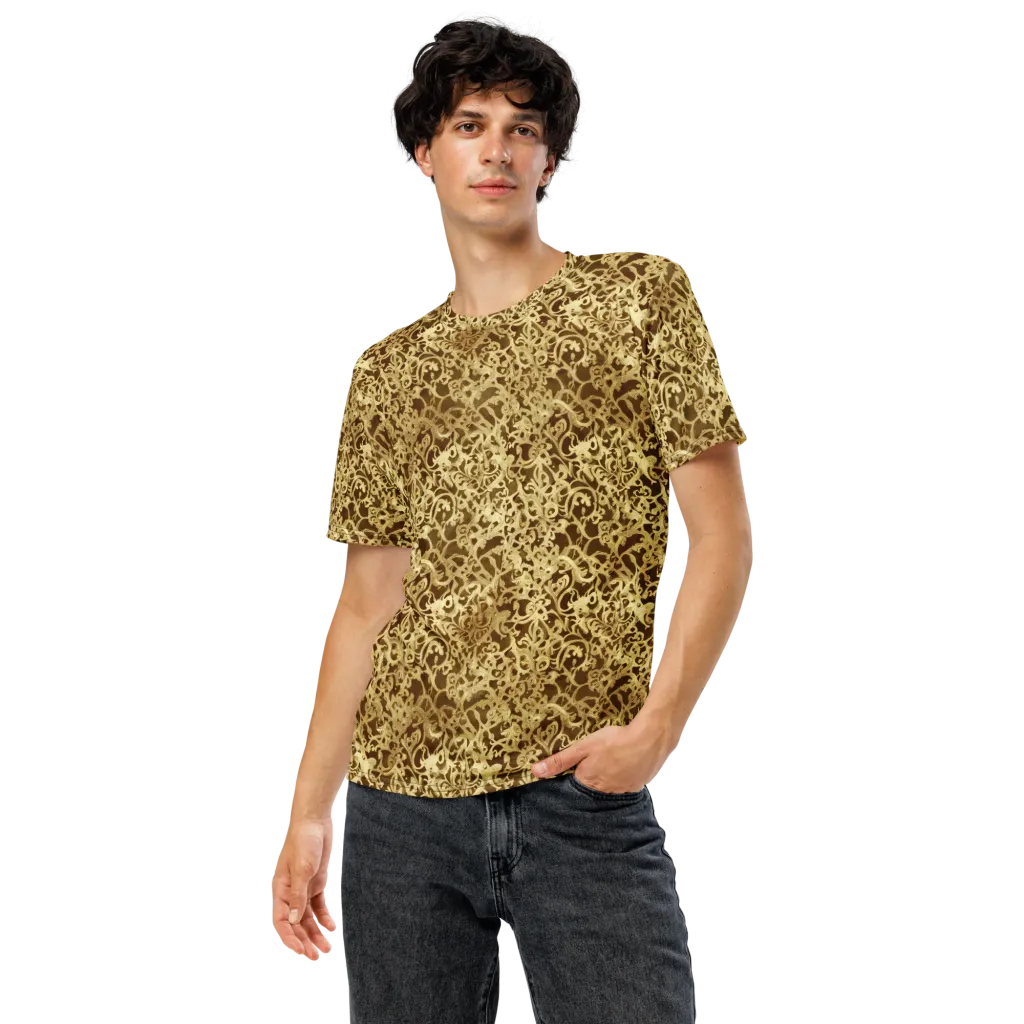 Gilded Baroque on Men's Crew Neck T-Shirt — Front