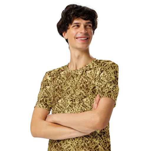 Gilded Baroque on a Men's Crew Neck T-Shirt