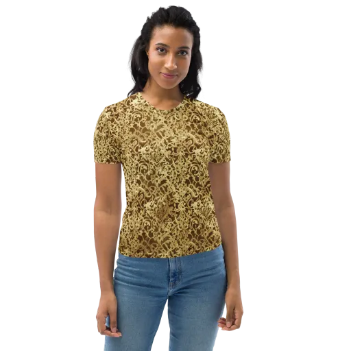 Gilded Baroque on a Women's Crew Neck T-Shirt