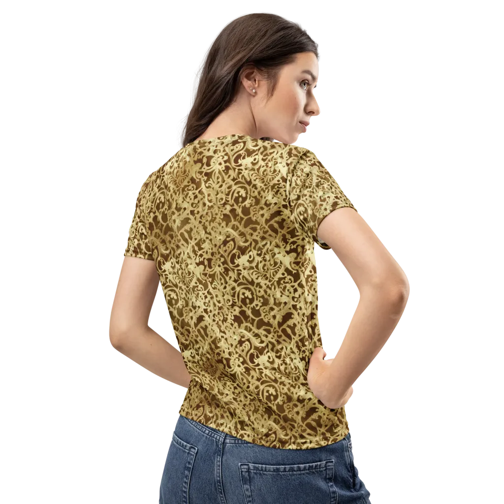 Gilded Baroque on Women's Crew Neck T-Shirt — Back