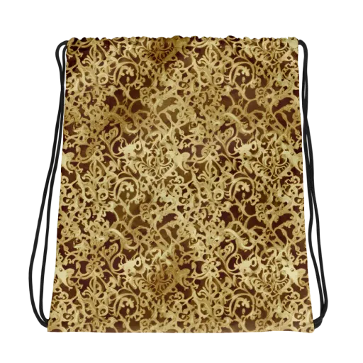 Gilded Baroque on a Drawstring Bag