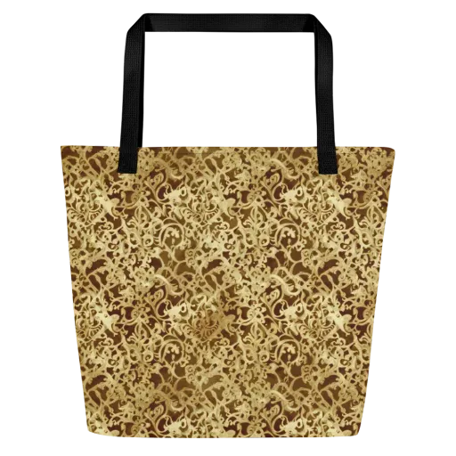 Gilded Baroque on a Large Tote Bag W/ Pocket