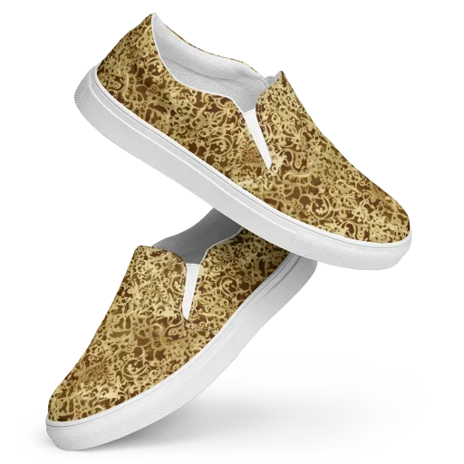 Gilded Baroque on a Women's Slip-On Canvas Shoes