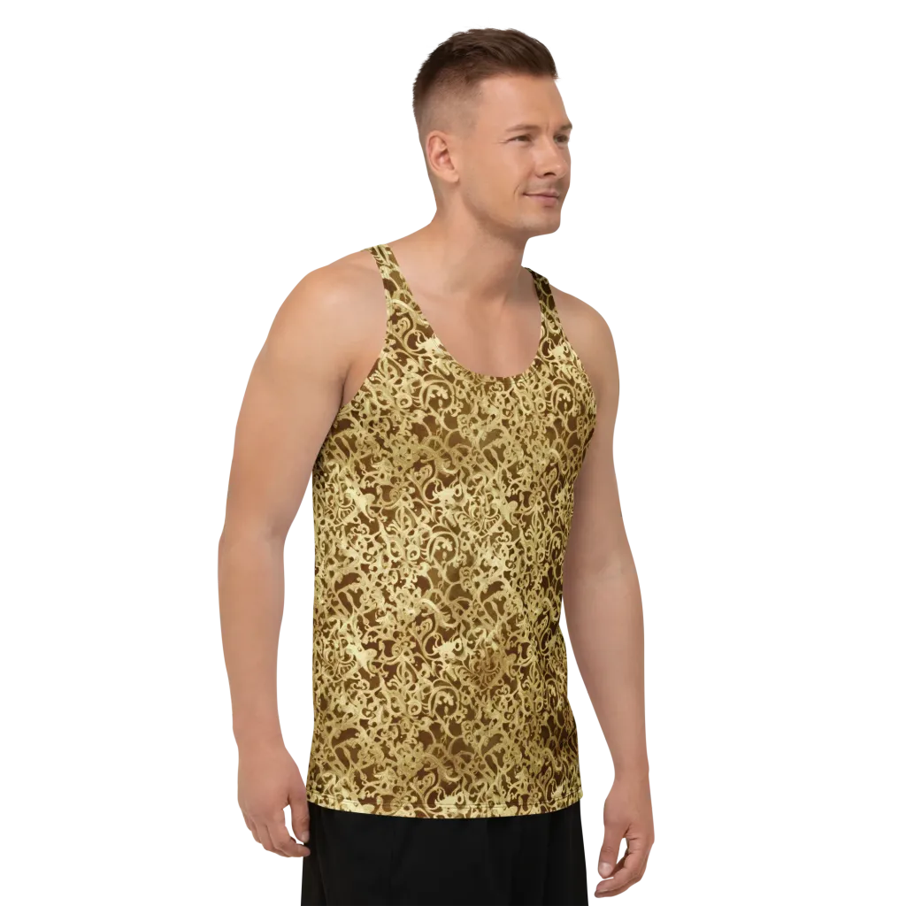 Gilded Baroque on Men's Tank Top — Right Front