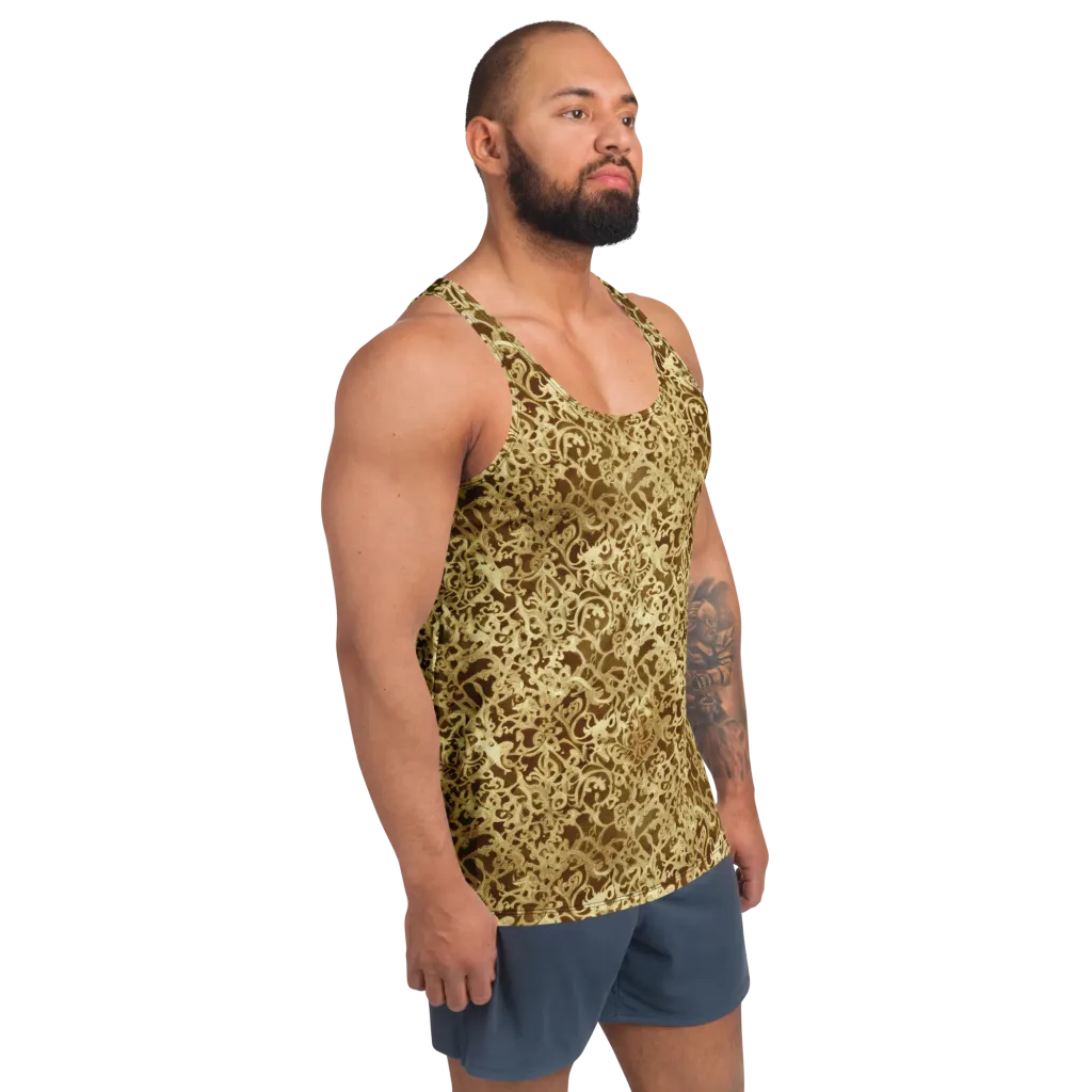 Gilded Baroque on Men's Tank Top — Right Front